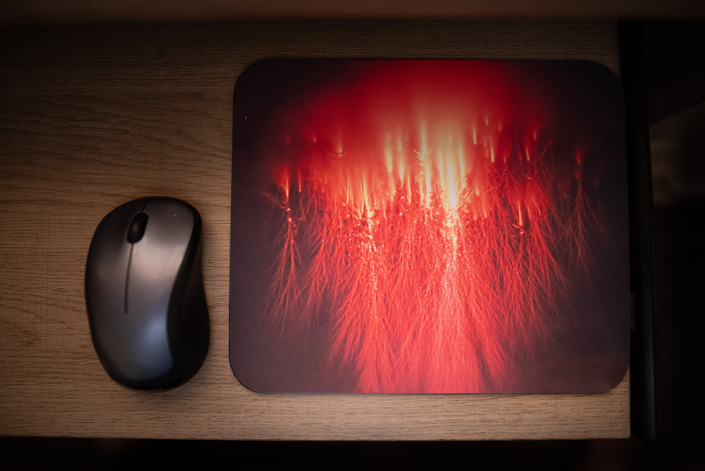 Red Sprite Jellyfish Mousepad
