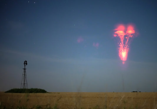 Rare positive Gigantic Jet over Kansas